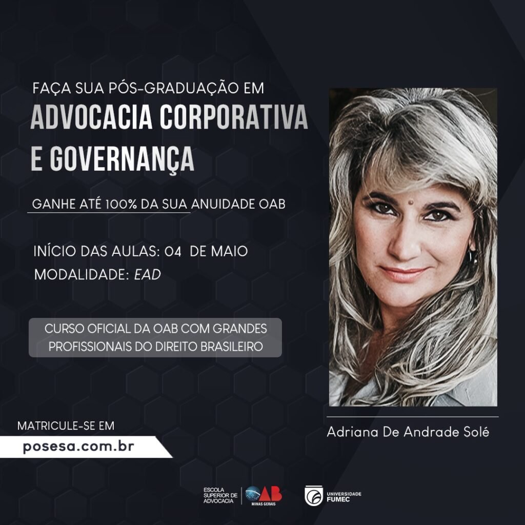 Nova turma começando pós em Advocacia Corporativa e Governança