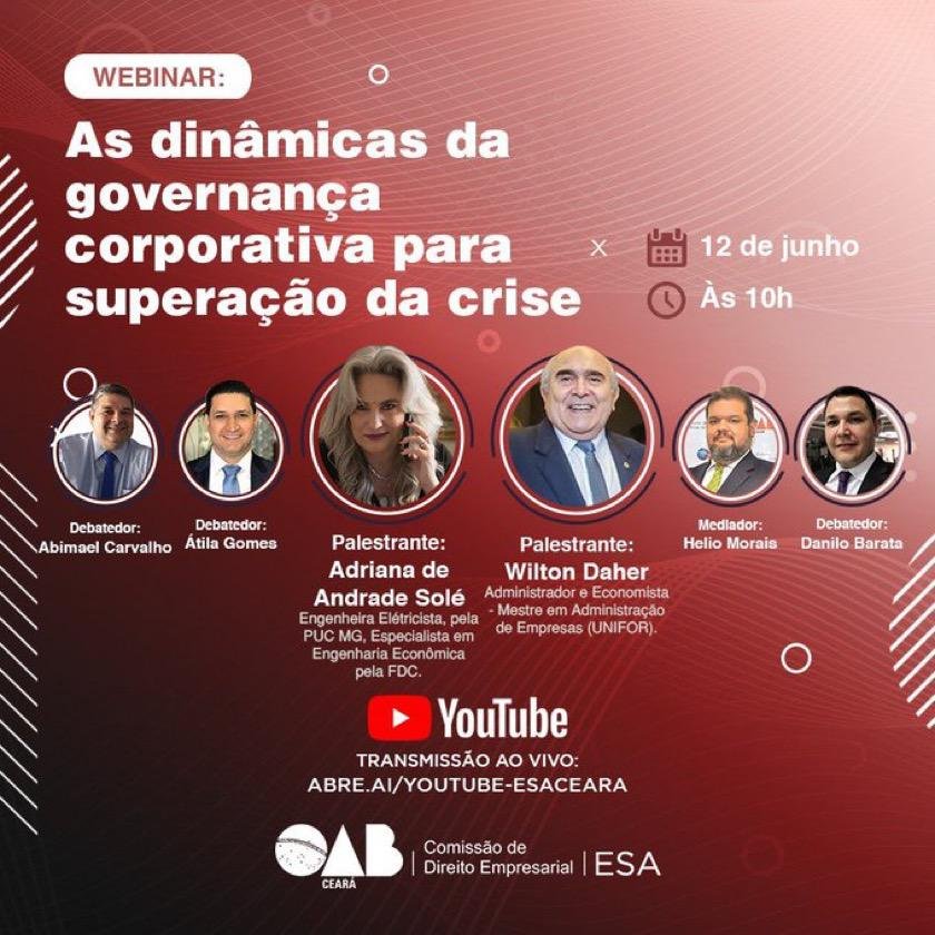 Webinar: As dinâmicas da Governança Corporativa para superação de crises