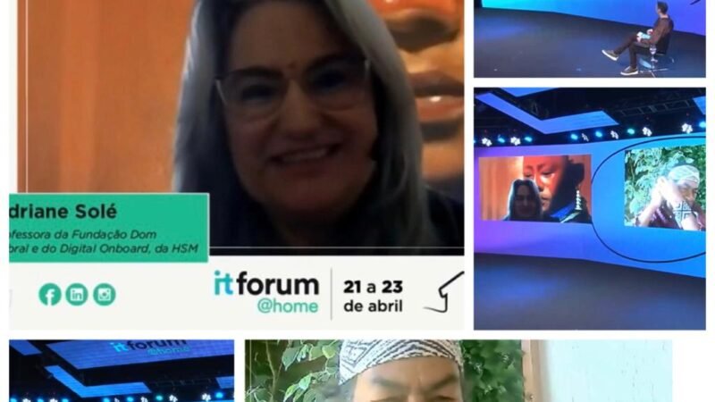 Grande debate sobre sustentabilidade com Ailton Krenak no IT Forum@Home