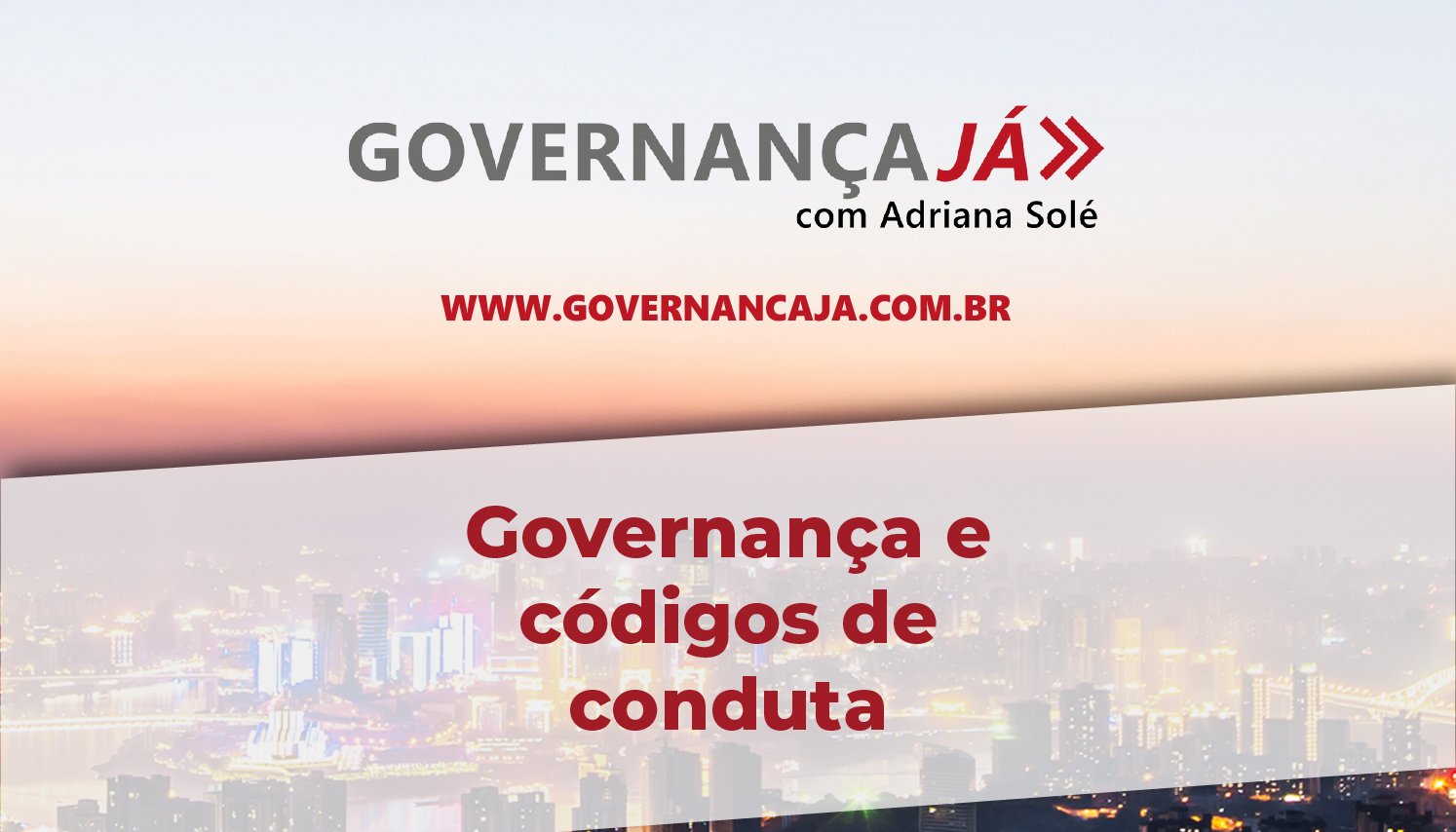 Governança e códigos de conduta