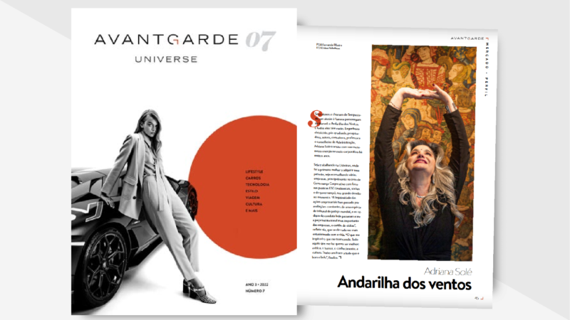 Reportagem na revista AvantGarde Universe