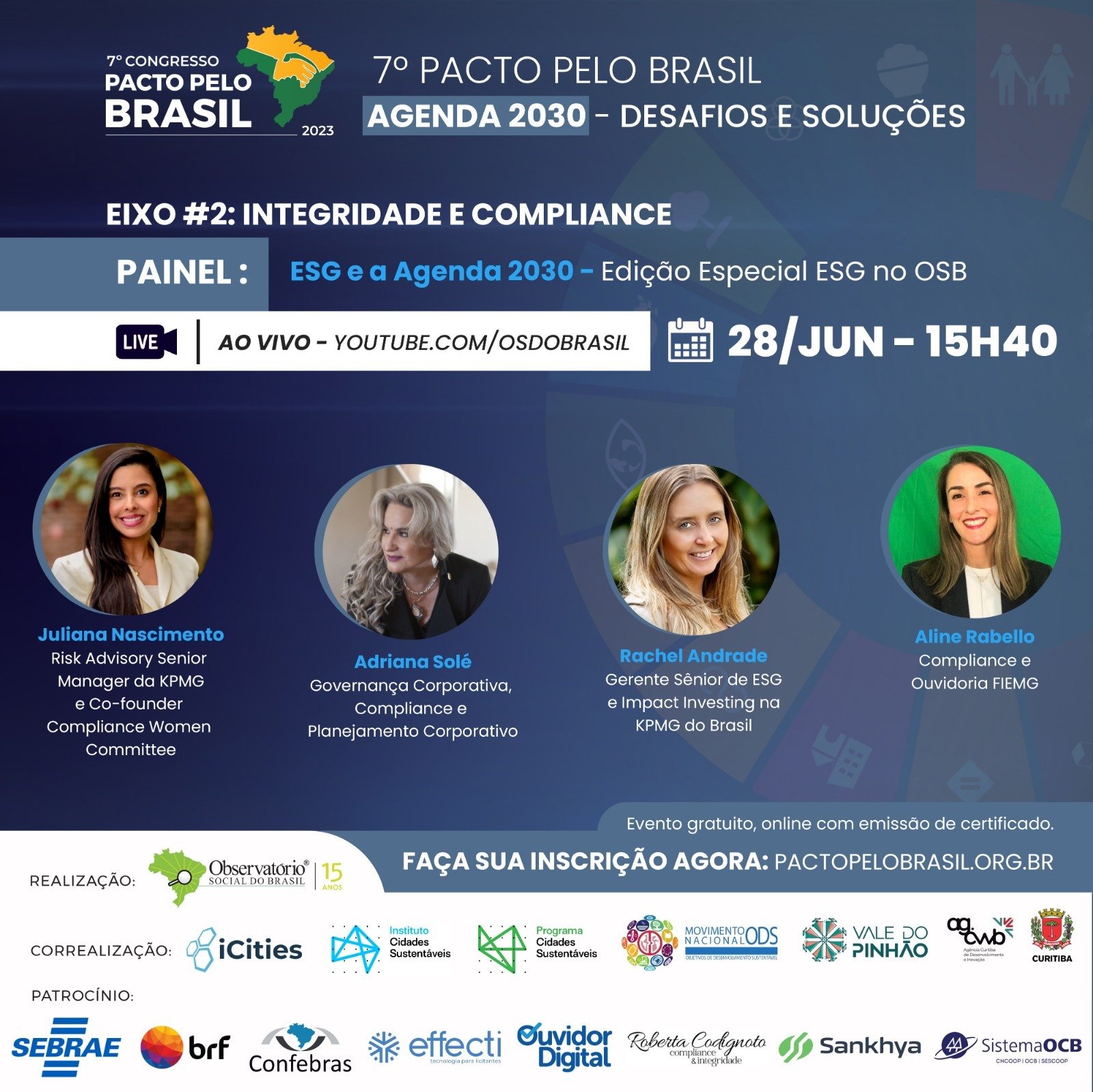 7º Congresso Pacto pelo Brasil: não perca o painel “ESG e a Agenda 2030”
