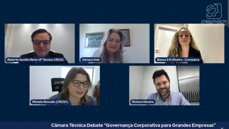 Conselho Regional de Contabilidade de Santa Catarina: Câmara Técnica Debate “Governança Corporativa para Grandes Empresas”