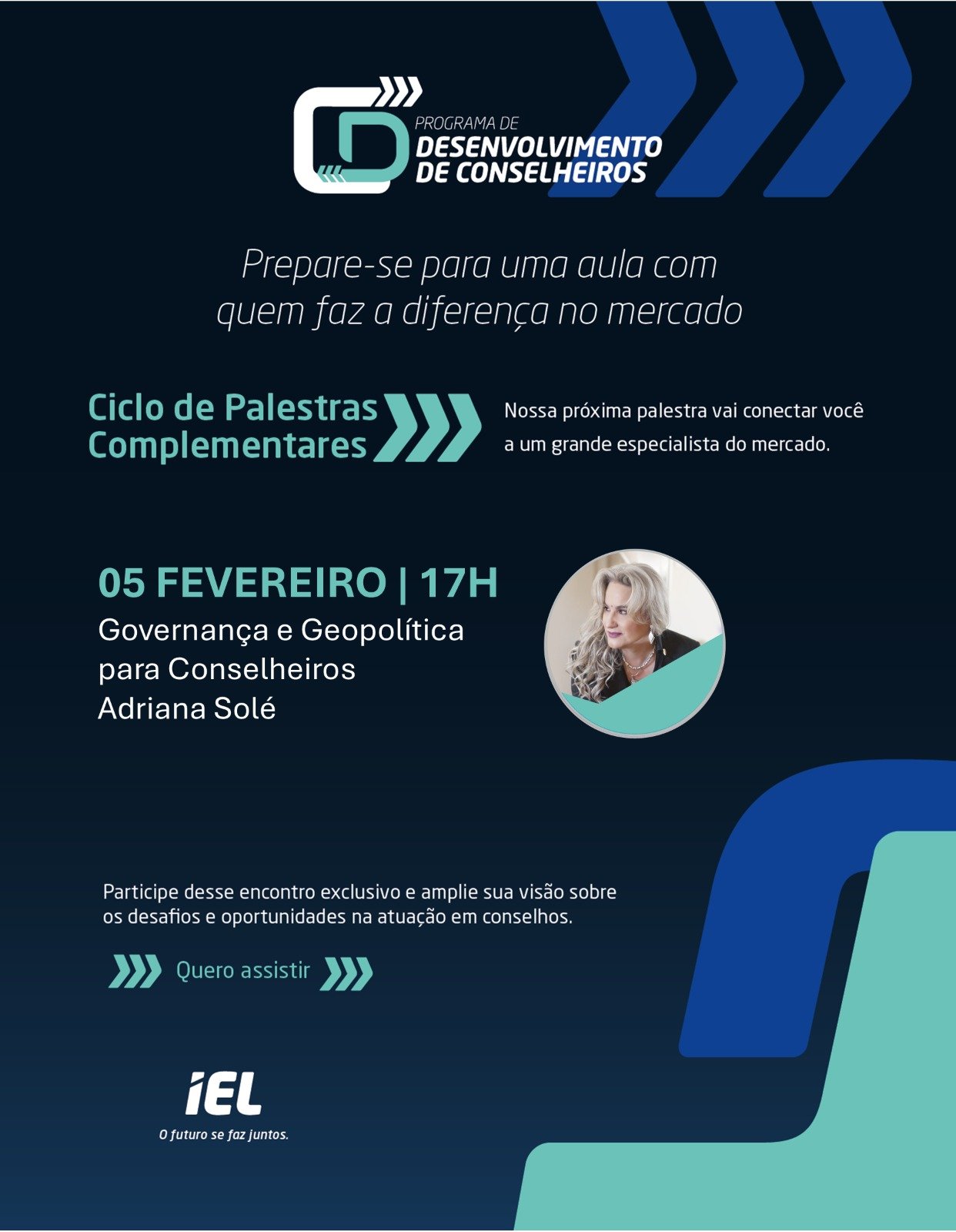 Governança e Geopolítica para Conselheiros: convite para o Ciclo de Palestras do IEL