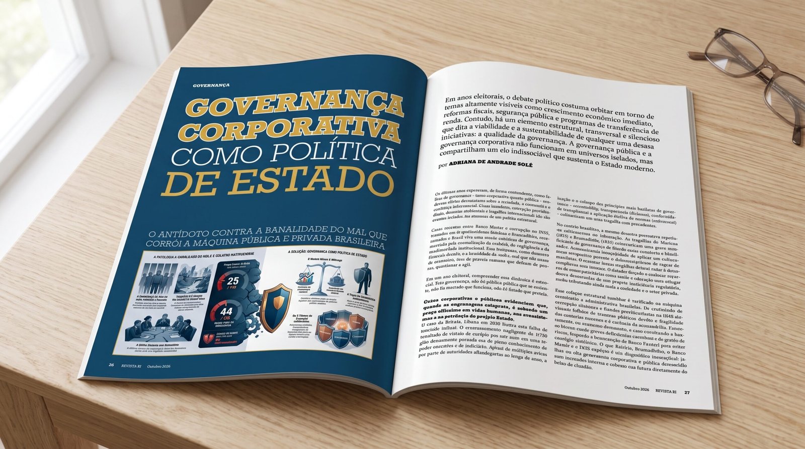 Confira meu novo artigo “Governança Corporativa como Política de Estado: o antídoto contra a banalidade do mal brasileira”